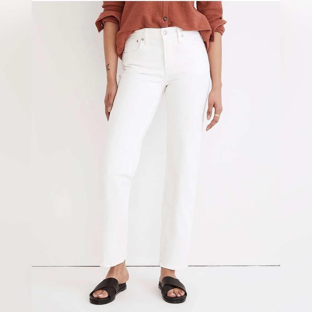 The Tall Mid-Rise Perfect Vintage Straight Jean in Tile White